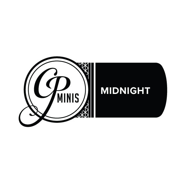 Catherine Pooler - Mini Ink Pad - Midnight. Midnight is a deep black, archival dye ink. It is permanent & safe for water colouring, and great for using alcohol ink markers, like Copics. The mini size is perfect to take on the go! Available at Embellish Away located in Bowmanville Ontario Canada.