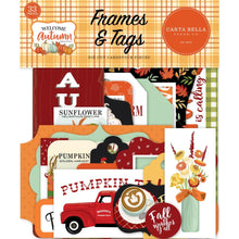 Load image into Gallery viewer, Carta Bella - Cardstock Ephemera - 33/Pkg - Frames &amp; Tags - Welcome Autumn. Available at Embellish Away located in Bowmanville Ontario Canada.
