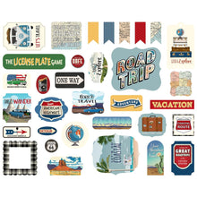 Load image into Gallery viewer, Carta Bella - Cardstock Ephemera - 33/Pkg - Road Trip - Icons. Available at Embellish Away located in Bowmanville Ontario Canada.
