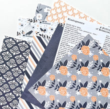 Load image into Gallery viewer, Catherine Pooler - 6x6 Patterned Paper - Twilight Reading. The Twilight Reading Patterned Paper is all about tone-on-tone Twilight &amp; Black Jack grays with a soft pop of Apricot.  This pack has a botanical library theme and features a number of floral prints and elegant patterns. Available at Embellish Away located in Bowmanville Ontario Canada.

