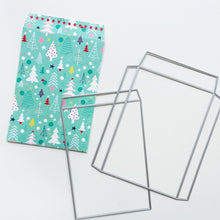 Load image into Gallery viewer, Catherine Pooler - Dies - Notecard Envelope. Create your own adorable notecard sized envelope with our Notecard Envelope Die. This pair of dies will work with our 6x6&quot; paper to create two cut and scored pieces that you can easily adhere together to create custom envelopes. The envelope is measures at 3 3/4&quot; x 5 1/2&quot; and is a perfect fit for a 3.5&quot; x 5&quot; CP Notecard or 4 Bar sized card base. Available at Embellish Away located in Bowmanville Ontario Canada. Die cut example
