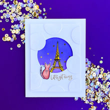 Load image into Gallery viewer, Catherine Pooler - Stamp Set - Dreaming of France. Meet me in Paris, mon cherie! The Dreaming of France Stamp Set will transport you to a French cafe. This stamp set&#39;s wispy images feature French confections, coffee, the iconic Eiffel Tower and even a neighborhood kitty. Available at Embellish Away located in Bowmanville Ontario Canada. Design by brand ambassador.
