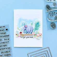 Cargar imagen en el visor de la galería, Catherine Pooler - Stamp &amp; Die Set - Jungle Amigos. Send a jungle greeting to your friend and let them know &quot;things are about to get wild&quot;! The Jungle Amigos Set features a happy sloth and his toucan friend who are ready to hang out on your next card. Available at Embellish Away located in Bowmanville Ontario Canada. Example by brand ambassador.
