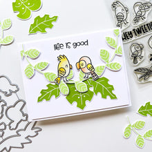 गैलरी व्यूवर में इमेज लोड करें, Catherine Pooler - Stamp and Die Set - Hey Tweetie. These super cute Hey Tweetie stamp and dies are great for layering fun with the birdies, speech bubbles and branch. Cut out all the options and play around for some squawking good cards. Available at Embellish Away located in Bowmanville Ontario Canada. Card design by brand ambassador.
