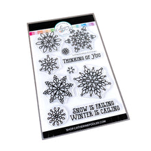 Load image into Gallery viewer, Catherine Pooler - Stamps - Scrolling Snowflakes
