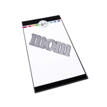 Charger l&#39;image dans la galerie, Catherine Pooler - Word Die - Just Mom. Send a card to your favorite mom!  The Just Mom Word Die is a simple block font &quot;mom&quot; that will be a cute addition to any card for mother&#39;s day or any day celebrating your best lady! Take the &quot;m&quot; and cut one hump off to create &quot;mum&quot;!  The Mom Word Die measures approx. 3&quot; x 1&quot;.  Illustrated by Lisa Kirkbride. Available at Embellish Away located in Bowmanville Ontario Canada.
