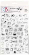 Load image into Gallery viewer, Ciao Bella - Clear Stamp Set 4&quot;x6&quot; - BuJo Everyday. These high quality clear photopolymer stamps are manufactured using a patented photopolymer and UV light exposure, this way they are able to achieve a higher level of detail. They are also designed to achieve optimum performance ensuring you get the highest quality possible. Available at Embellish Away located in Bowmanville Ontario Canada.
