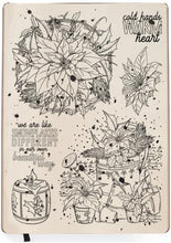Load image into Gallery viewer, Ciao Bella - Clear Stamp Set 6x8 - Poinsettia. Ciao Bella&#39;s high quality clear photopolymer stamps are manufactured using a patented photopolymer and UV light exposure, this way they are able to achieve a higher level of detail. Available at Embellish Away located in Bowmanville Ontario Canada.
