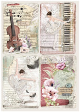 Load image into Gallery viewer, Ciao Bella - Creative Pad A4 9/Pkg - Le Cygne Noir. The Creative Pad is a special resource for ephemera cards, tags, postal stamps, medallions, labels, sentiments and other creative elements. Any pad offers more than 120 embellishments for your projects! Available at Embellish Away located in Bowmanville Ontario Canada
