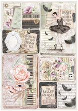 Cargar imagen en el visor de la galería, Ciao Bella - Creative Pad A4 9/Pkg - Le Cygne Noir. The Creative Pad is a special resource for ephemera cards, tags, postal stamps, medallions, labels, sentiments and other creative elements. Any pad offers more than 120 embellishments for your projects! Available at Embellish Away located in Bowmanville Ontario Canada
