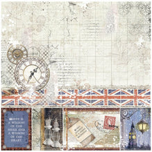 Load image into Gallery viewer, Ciao Bella - Pad 12x12 12/Pkg + 1 Free deluxe sheet - London&#39;s Calling. Every artwork features major layouts and versatile patterns perfect for a variety of applications and projects. Available at Embellish Away located in Bowmanville Ontario Canada.
