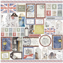 Cargar imagen en el visor de la galería, Ciao Bella - Pad 12x12 12/Pkg + 1 Free deluxe sheet - London&#39;s Calling. Every artwork features major layouts and versatile patterns perfect for a variety of applications and projects. Available at Embellish Away located in Bowmanville Ontario Canada.
