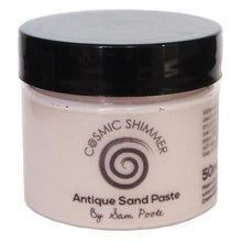 Charger l&#39;image dans la galerie, Cosmic Shimmer - Antique Sand Paste 50ml By Sam Poole - Select from a variety. This is a water-based paste medium that has a sand like texture. It can be used to create amazing effects on any project. It can easily be applied to any porous surface with a spatula, brush or sponge. Available at Embellish Away located in Bowmanville Ontario Canada.
