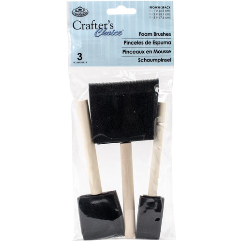 Crafter's Choice - Foam Brushes 3/Pkg - 1