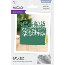 Charger l&#39;image dans la galerie, Crafter&#39;s Companion - Gemini Edge&#39;Ables Die - Merry Christmas. Our fabulous large festive sentiments Edge&#39;ables metal dies are guaranteed to make your creations stand out from the crowd! Each design features a stunning sentiment with intricate cut and embossing detail, to create wonderful Christmas cards, gifts and more. Imported. Available at Embellish Away located in Bowmanville Ontario Canada.
