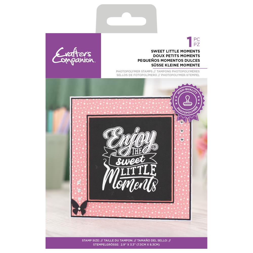 Crafter's Companion - Photopolymer Stamp - Sweet Little Moments. High quality stamps are perfect for cardmaking and scrapbooking. Available at Embellish Away located in Bowmanville Ontario Canada.