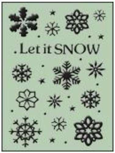 Crafts-Too - Embossing Folder - Let it Snow. Embossing folders will add texture and dimension to your projects to make them unique and interesting. Approx. Size 4