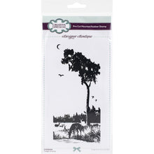Charger l&#39;image dans la galerie, Creative Expressions - Designer Boutique Pre Cut Rubber Stamp - Twilight Grazing. A beautiful DL size stamp with a wonderful scene in one stamp making creating stunning projects simple. This pre-cut rubber stamp has great detail and will make fantastic, intricate paper craft projects, and so much more. Available at Embellish Away located in Bowmanville Ontario Canada.

