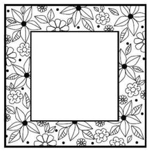 गैलरी व्यूवर में इमेज लोड करें, Creative Expressions - Foam Mounted Cling Stamps - Floral Doodle Square. Available at Embellish Away located in Bowmanville Ontario Canada.
