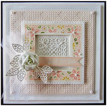 Load image into Gallery viewer, Creative Expressions - Foam Mounted Cling Stamps - Floral Doodle Square. Available at Embellish Away located in Bowmanville Ontario Canada. Card design by brand ambassador.
