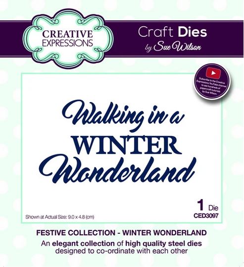 Expresiones creativas - por Sue Wilson Dies - Colección festiva - Winter Wonderland