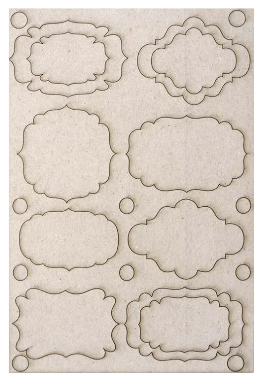 Creative Expressions - Pop-ems - Bookplates.  These book plates make a great frame or Journaling frame for all kinds of projects.. Use them to add a 3D effect. Available at Embellish Away located in Bowmanville Ontario Canada.