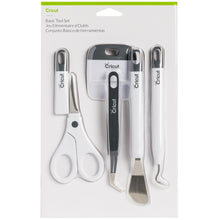 Load image into Gallery viewer, Cricut - Basic Tools Set - Gray. Craft in style with our Basic Tool Set in fresh, complementary hues. This 5-piece set gets you started with the basic tools you need for a Cricut® crafting session. You&#39;ll be equipped to precisely and expertly handle most DIY projects, from vinyl for decals to iron-on decor projects, to cardstock masterpieces - and that&#39;s just the beginning. It&#39;s an essential companion for all Cricut smart cutting machines. Available at Embellish Away located in Bowmanville Ontario Canada.
