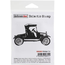 Load image into Gallery viewer, Darkroom Door - Eclectic Cling Stamp - 1.9&quot;X3.3&quot; - Vintage Car. These detailed stamps are the perfect way to add fun images to your cards, scrapbook pages and more! Use with any clear acrylic block (sold separately). This package contains Vintage Car: one 3.25x1.75 inch cling rubber stamp. Imported. Available at Embellish Away located in Bowmanville Ontario Canada.
