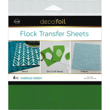 Load image into Gallery viewer, Therm O Web - Deco Foil - Flock Transfer Sheets - 6X6 6/Pkg - Choose from a Variety
