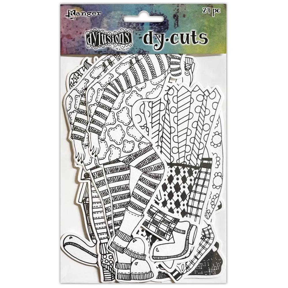 Dyan Reaveley's - Dylusions Dy-Cuts - 24/Pkg - Me Bodies. Dylusions Dy-Cuts are Dylusions original designs that are pre-printed on a heavyweight matte cardstock. Color in with your favorite Dylusions mediums or use as is as black and white. Available at Embellish Away located in Bowmanville Ontario Canada.