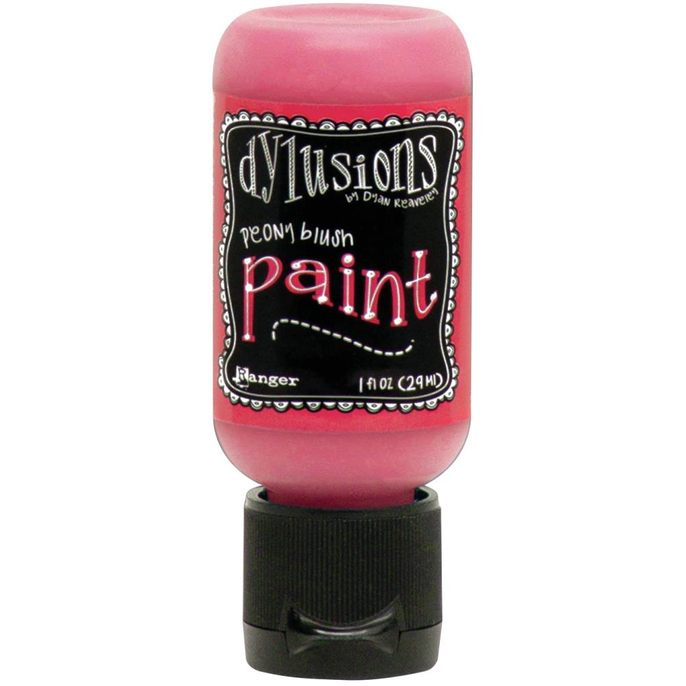 Dylusions - Acrylic Paint - 1oz - Peony Blush. Available at Embellish Away located in Bowmanville Ontario Canada.