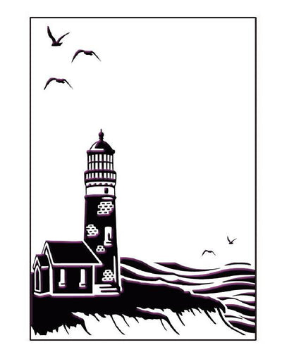 Ecstasy Crafts - Embossing Folder - Coastal View - 5 x 7. Available at Embellish Away located in Bowmanville Ontario Canada.