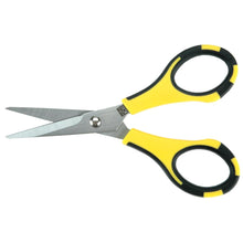 Charger l&#39;image dans la galerie, EK Success - Cutter Bee Scissors 5&quot; Original. These pointed tipped scissors feature a comfort grip handle for left handed and right handed use and are great for cutting neat and perfect details in foam, paper, vellum, photos and more. This package contains one pair of 5 inch scissors with a snap-on plastic tip protector. Imported. Available in Bowmanville Ontario Canada.
