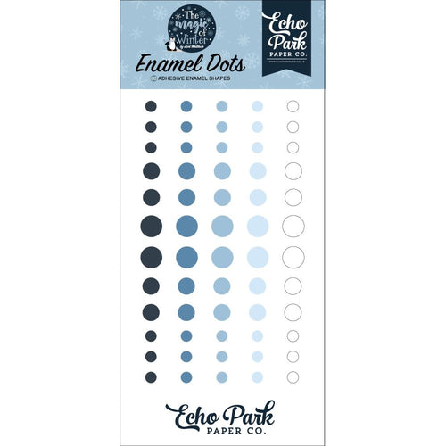 Echo Park - Adhesive Enamel Dots - 60/Pkg - The Magic Of Winter. While you need the perfect paper to start your project, you also need the perfect embellishment to finish your project! Available at Embellish Away located in Bowmanville Ontario Canada.