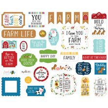 Load image into Gallery viewer, Echo Park - Cardstock Ephemera - 33/Pkg - Icons - Fun On The Farm. Available at Embellish Away located in Bowmanville Ontario Canada.
