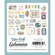 Load image into Gallery viewer, Echo Park - Cardstock Ephemera - 33/Pkg - Icons - New Day. Available at Embellish Away located in Bowmanville Ontario Canada.
