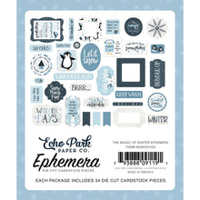 Load image into Gallery viewer, Echo Park - Cardstock Ephemera - 33/Pkg - Icons - The Magic Of Winter. While you need the perfect paper to start your project, you also need the perfect embellishment to finish your project! Available at Embellish Away located in Bowmanville Ontario Canada.
