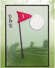 Load image into Gallery viewer, Ecstasy Crafts - Embossing Folder - Golfing Day. Size: Size 5 x 7. Available at Embellish Away located in Bowmanville Ontario Canada. Card example by brand ambassador.
