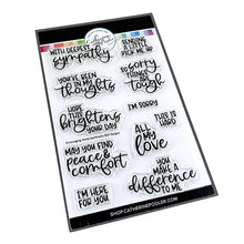 Load image into Gallery viewer, Catherine Pooler - Sentiments Stamp Set - Encouraging Words. The Encouraging Word Sentiments Stamp Set has kind and thoughtful sentiments for so many occasions. Available at Embellish Away located in Bowmanville Ontario Canada.
