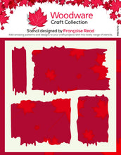Load image into Gallery viewer, Woodware - 6 in x 6 in Stencil - Swatches. Stencil designed by Francoise Read. These swatches can be added to projects to create a highlighted area. Available at Embellish Away located in Bowmanville Ontario Canada.
