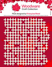 Load image into Gallery viewer, Woodware - 6 in x 6 in Stencil - Worn Mesh. Mask designed by Francoise Read. Create your own stylish backgrounds and decorations for your projects with this great worn mesh design which can be used in so many ways. Available at Embellish Away located in Bowmanville Ontario Canada.
