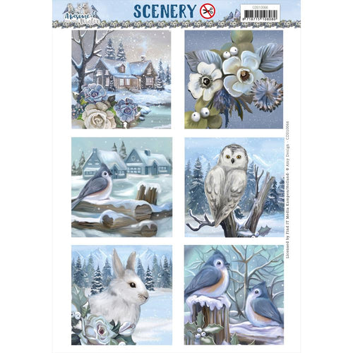 Find It Trading - Amy Design Scenery Punchout Sheet - Square - Awesome Winter. Available at Embellish Away located in Bowmanville Ontario Canada.