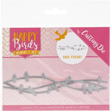 Load image into Gallery viewer, Find It Trading - Jeanine&#39;s Art Die - Bird Friends - Happy Birds. Pretty and innovative cutting dies to help you create beautiful cards, scrapbook pages and other handcrafted projects! Can be used with most die cutting machines. This package contains Bird Friends, Happy Birds: one 5.25x1.25 inch metal die. Imported. Available at Embellish Away located in Bowmanville Ontario Canada.
