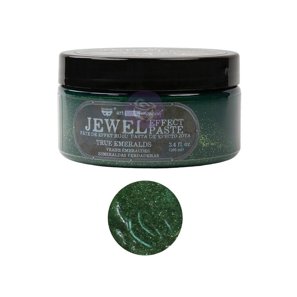 Finnabair - Art Extravagance Jewel Texture Paste - 100ml Jar - True Emeralds. Unique, metallic and glittery this sparkling paste will add texture and dimension to all your mixed media projects and home decor projects. Easy to spread with a palette knife, silicone brush or texture tool. Available at Embellish Away located in Bowmanville Ontario Canada.