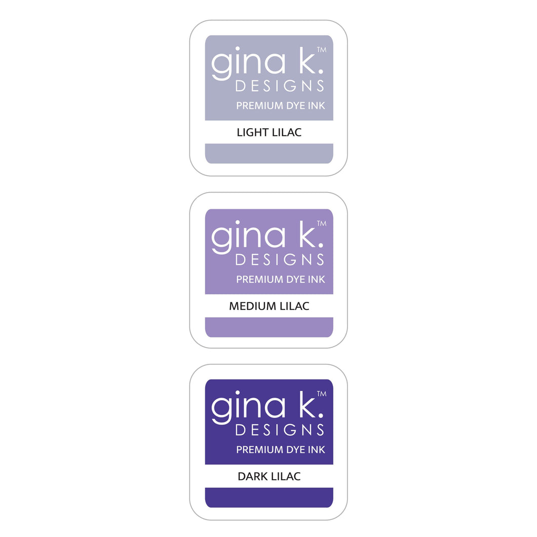 Gina K. Designs - Color Companions Ink Cube Set - Lilac. Gina K. Designs Ink Cubes are acid-free and PH-Neutral. They are convenient for travel and easy to store. They are an economic way to collect lots of colors. Available at Embellish Away located in Bowmanville Ontario Canada.