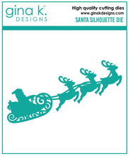 Load image into Gallery viewer, Gina K. Designs - Dies - Santa Silhouette. Compatible with most die cutting machines. Follow the manufacturer&#39;s instructions for your specific machine for cutting wafer thin dies. Available at Embellish Away located in Bowmanville Ontario Canada.
