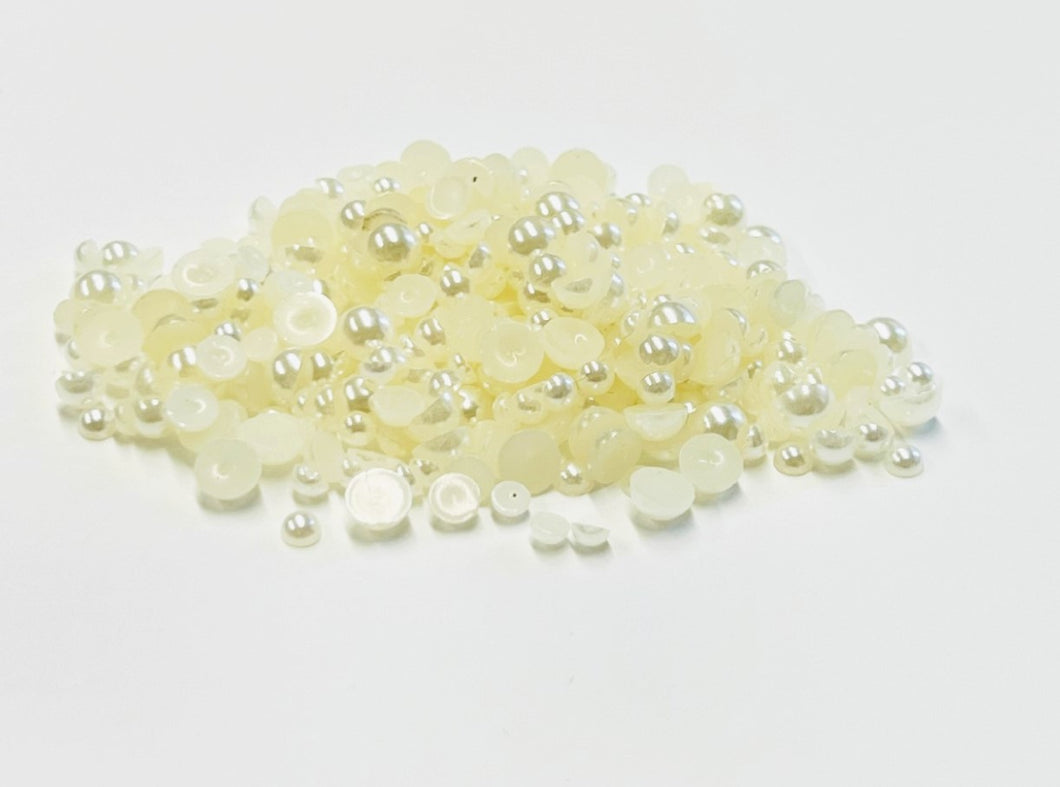 Gina K. Designs - Embellishments - Pearl Mix- Soft White. Add some bling, sparkle and shine to your craft projects with these beautiful white pearls. A perfect embellishment for the front of hand crafted cards, scrapbook pages and more. Available at Embellish away located in Bowmanville Ontario Canada.