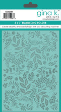 Load image into Gallery viewer, Gina K. Designs - Embossing Folder - Tapestry. Our embossing folders create deeply etched designs for a truly dimensional effect. They can also be used for a verity of fun cardmaking techniques. Embossing folders measure 5 x 7 inches. Available at Embellish Away located in Bowmanville Ontario Canada.
