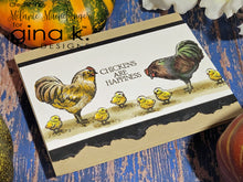 Load image into Gallery viewer, Gina K. Designs - Stamps - Farmyard Friends. Melanie Muenchinger’s realistic nature series continues with Farmyard Friends! You will love using these 8 farmyard animals plus scene building grass, dirt and wire fence images. Available at Embellish Away located in Bowmanville Ontario Canada. Designed by Melanie Muenchinger.
