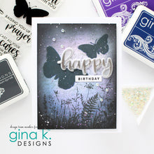 Load image into Gallery viewer, Gina K. Designs - Stamps - Summer Silhouettes. Summer Silhouettes is a stamp set by Gina K Designs. This set is made of premium clear photopolymer and measures 6&quot; X 8&quot;. Made in the USA. Available at Embellish Away located in Bowmanville Ontario Canada. Card design by brand ambassador.
